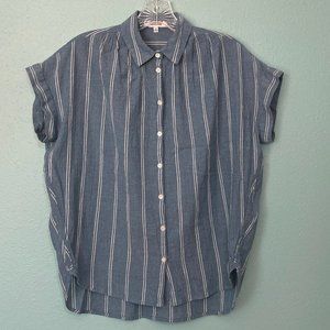 Madewell Central shirt in Caspian Stripe